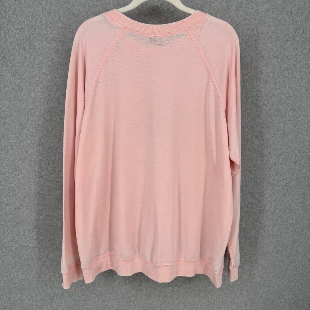 Show Me Your MuMu Posie Jungle Leopard Sweatshirt Pullover Size M Pink Soft Knit - Picture 3 of 11
